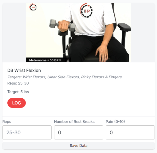 Exercise Logging Interface